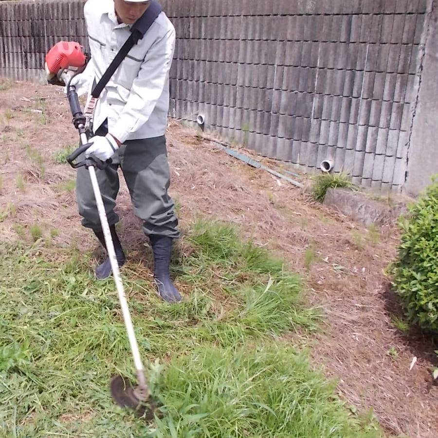 東京都狛江市の別荘の草刈り・草むしり作業